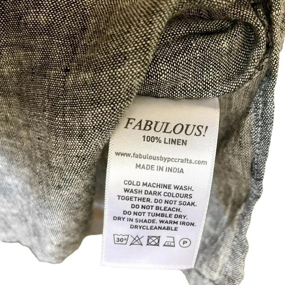 Fabulous New York Gray Linen Lagenlook Midi Dress - Picture 3 of 4